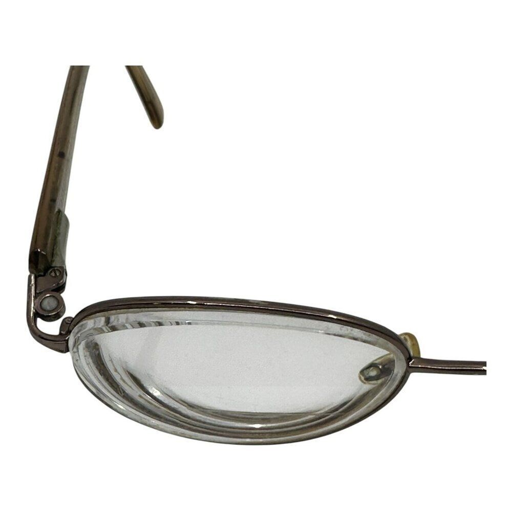 Oval Brown Frame Reading Eyeglasses Vintage Oval  Spectacles AS/IS - Picture 4 of 12